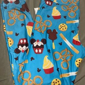 Blue Disney Snack Themed Leggings